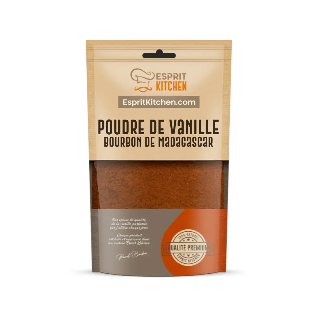 Poudre de Vanille Bourbon 100 % Naturelle avec Caviar – 100g
