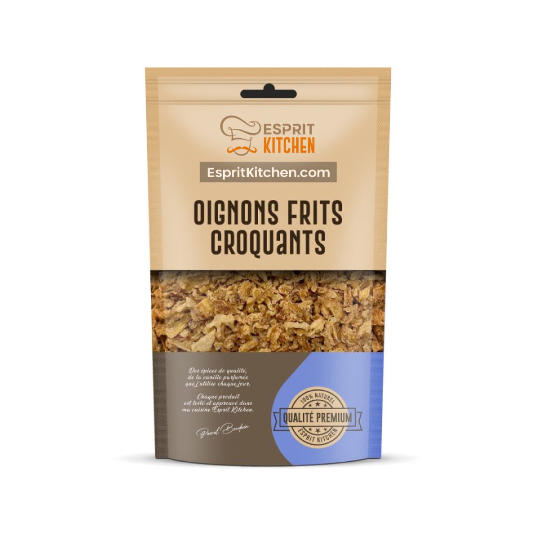 Oignons Frits Croquants  – Saveur Gourmande et Texture Parfaite – 100g