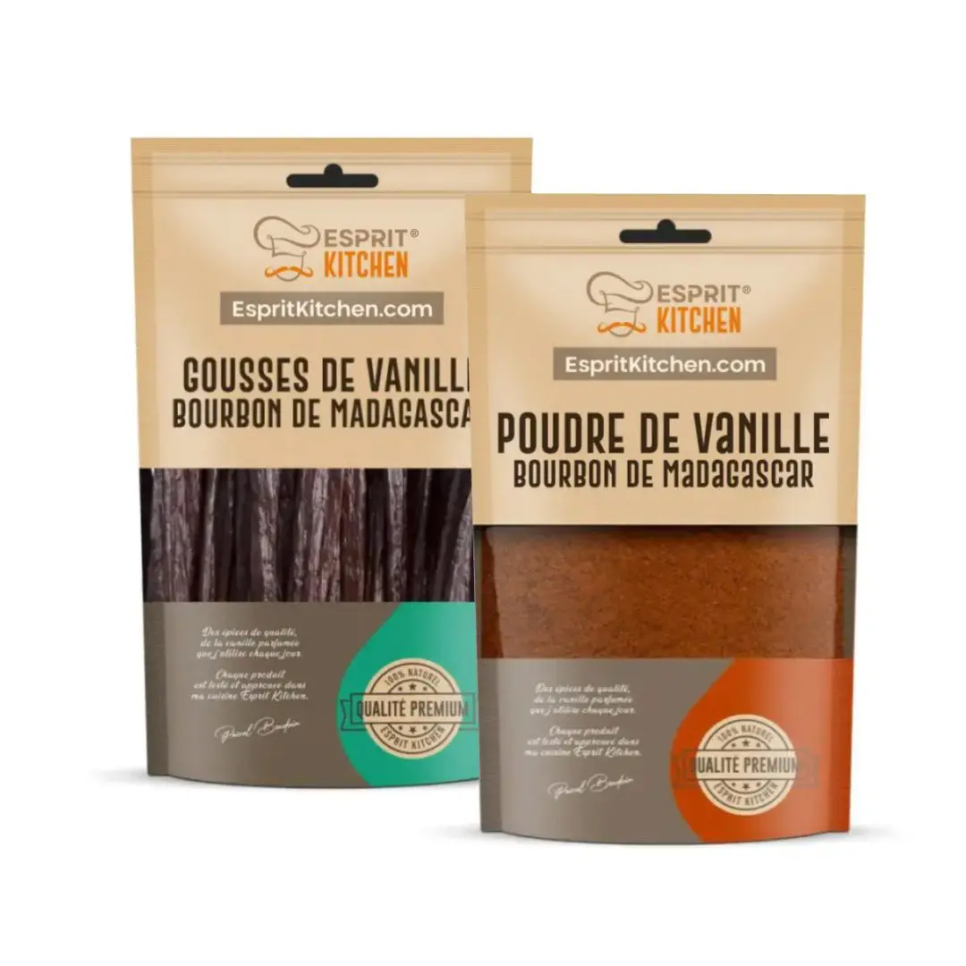 10 Gousses de Vanille Bourbon de Madagascar + 50 g de Poudre de Vanille Bourbon