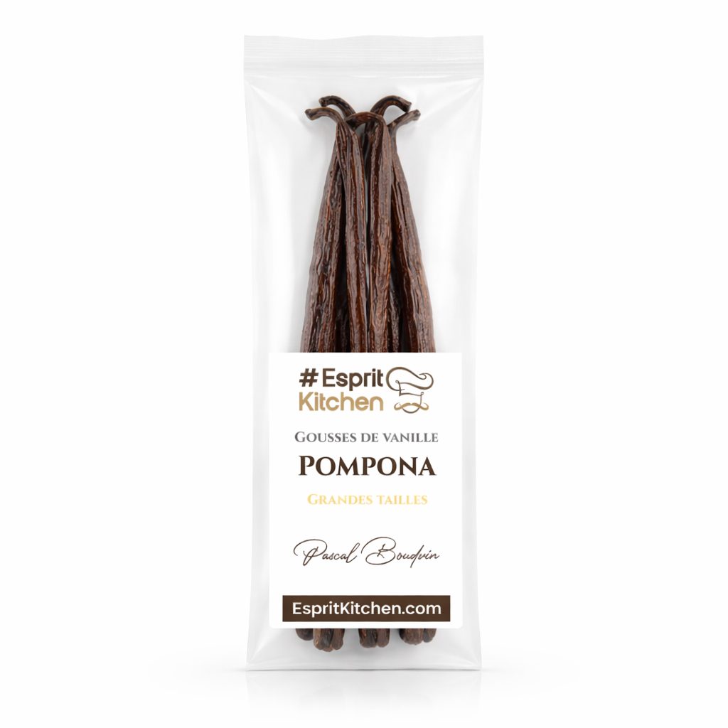 3 Gousses de Vanille Pompona de Madagascar – Arôme Intense – 20 cm