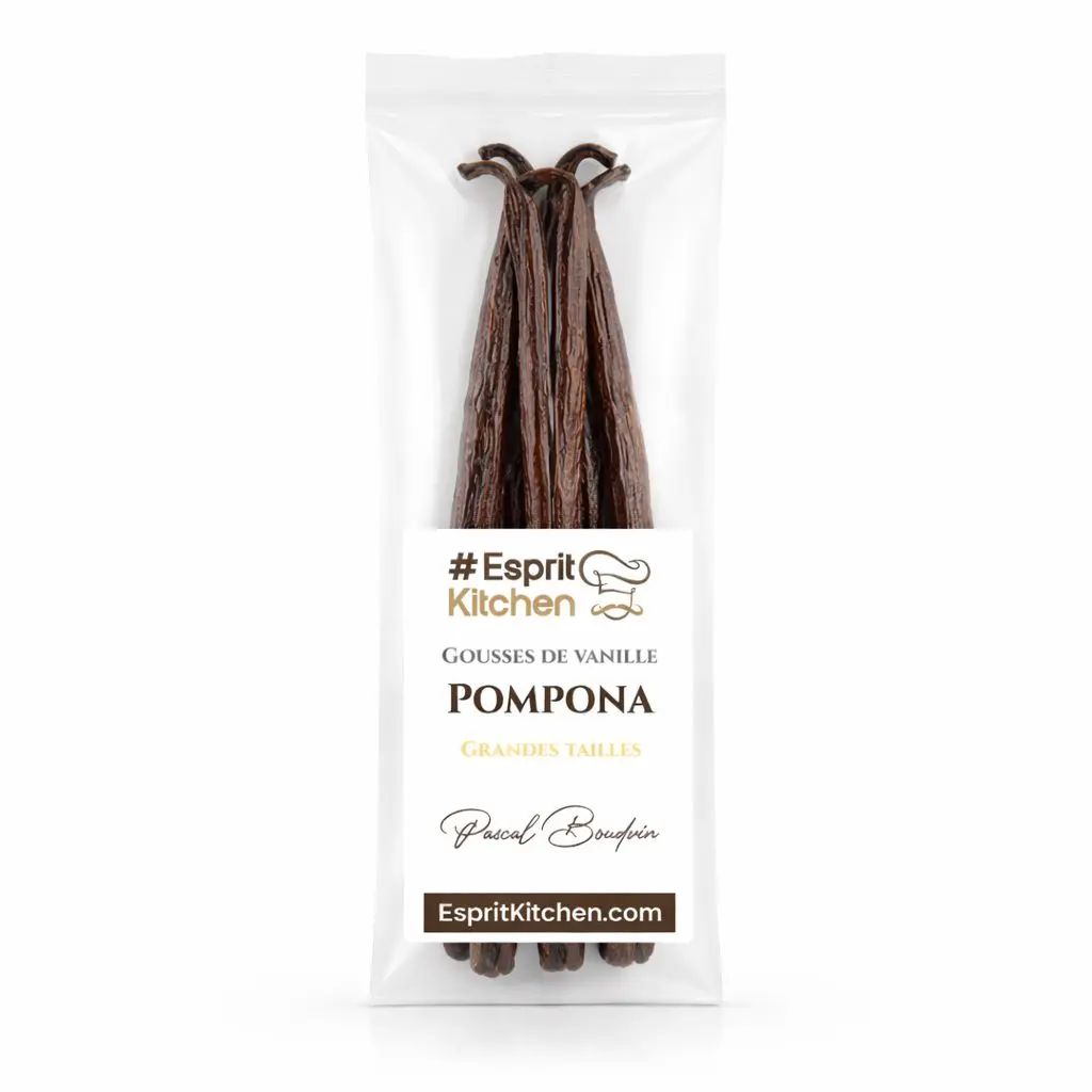 3 Gousses de Vanille Pompona de Madagascar – Arôme Intense – 20 cm