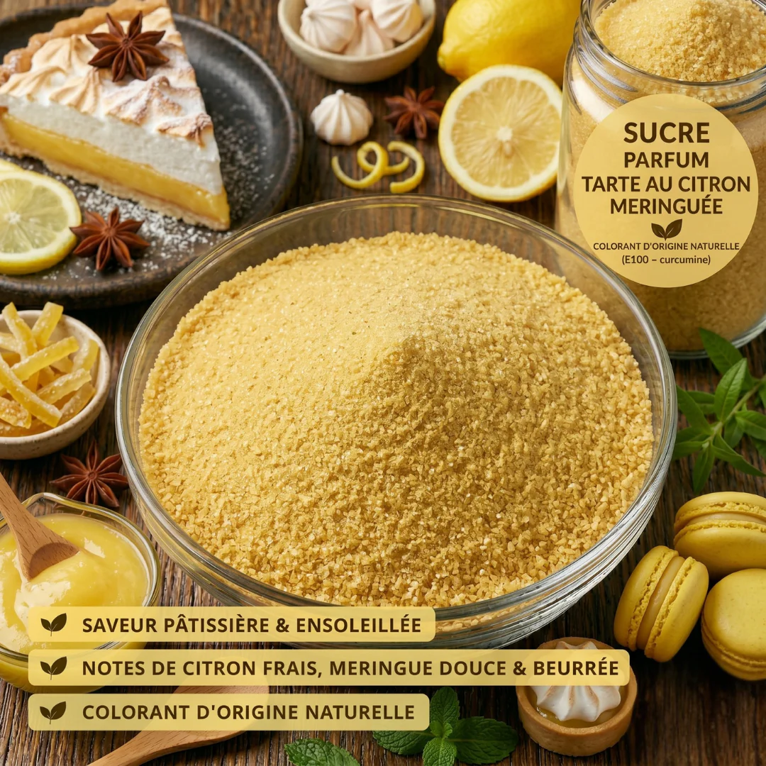 Sucre fin délicatement parfumé à la tarte au citron meringuée 100 g